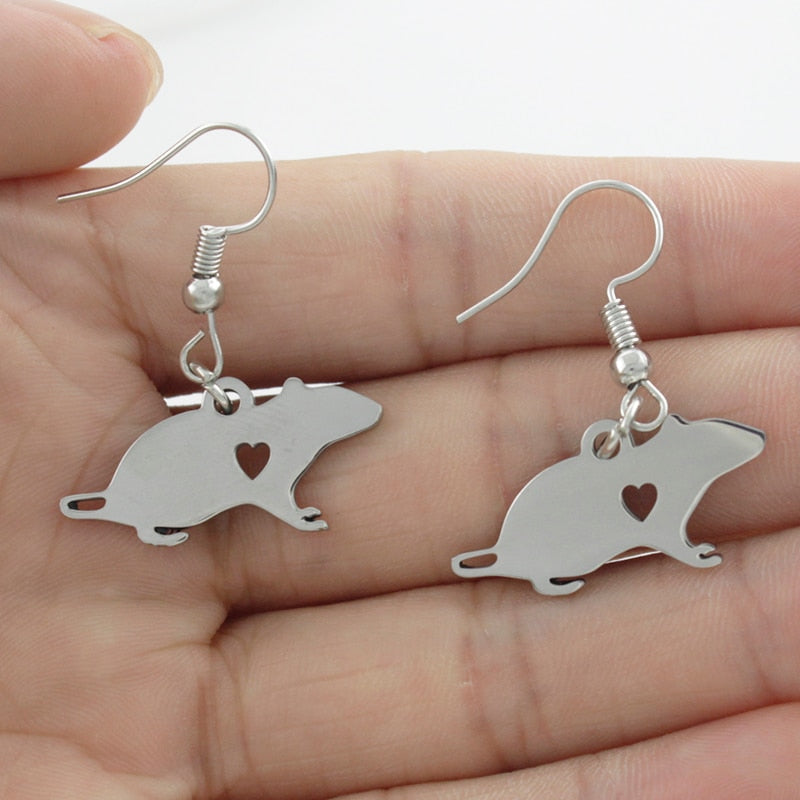 Realistic Rat shaped earrings (2 pairs pack) - Style's Bug