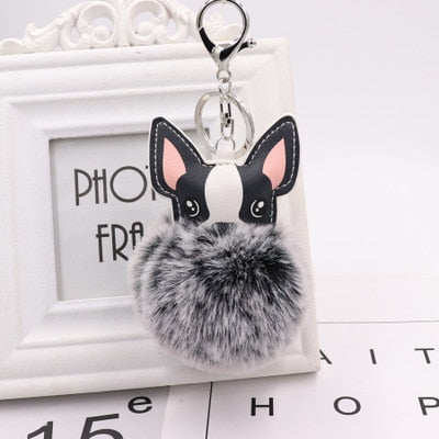 Fluffy Chihuahua keychains by SB (2pcs pack) - Style's Bug Ash + White