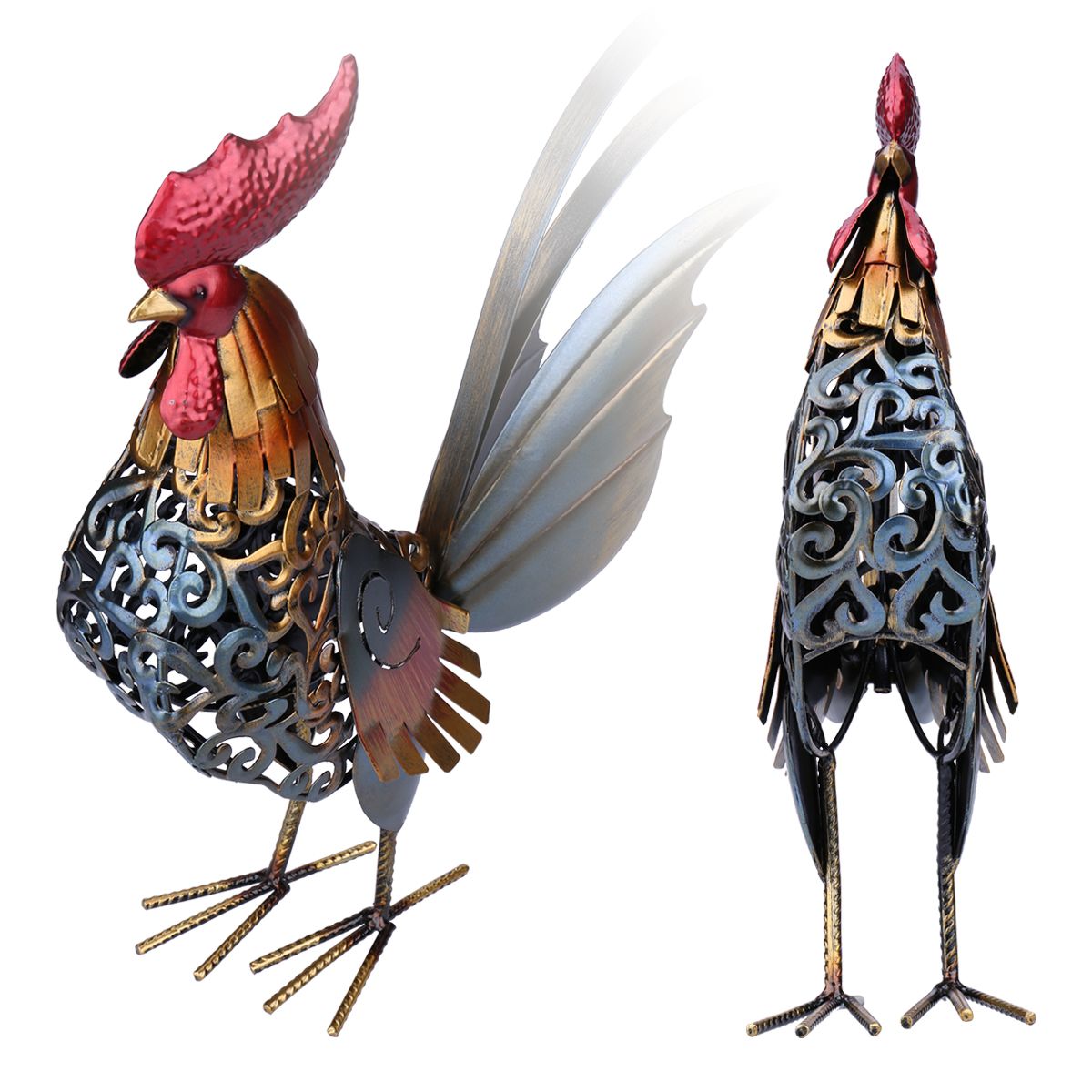 "Iron Heart" Rooster Sculpture - Style's Bug