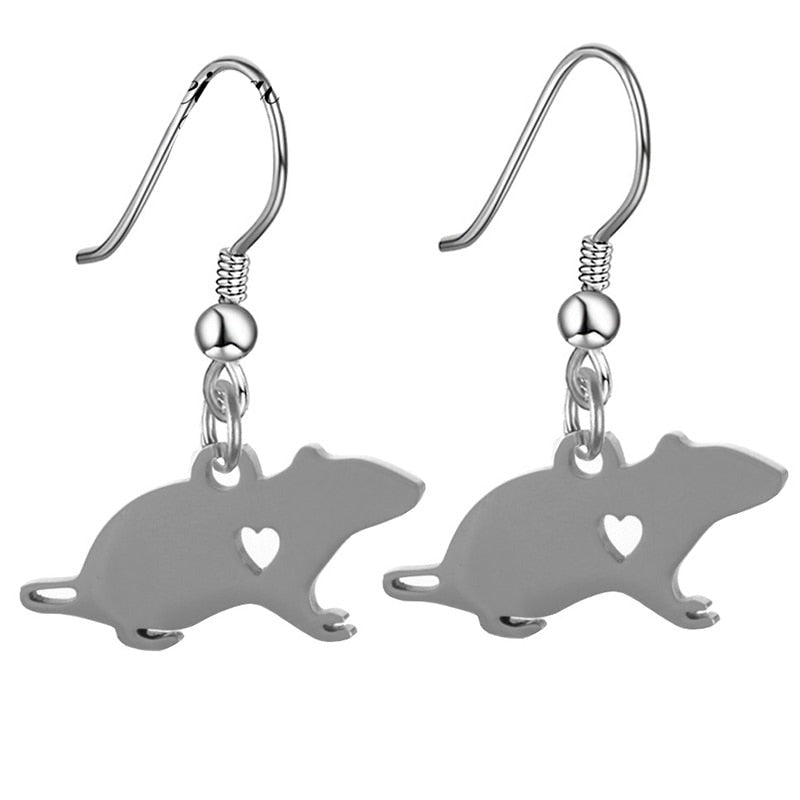 Realistic Rat shaped earrings (2 pairs pack) - Style's Bug Default Title