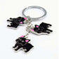 French Bulldog Keychains (2pcs pack) - Style's Bug 2 x Black Triplets keychains