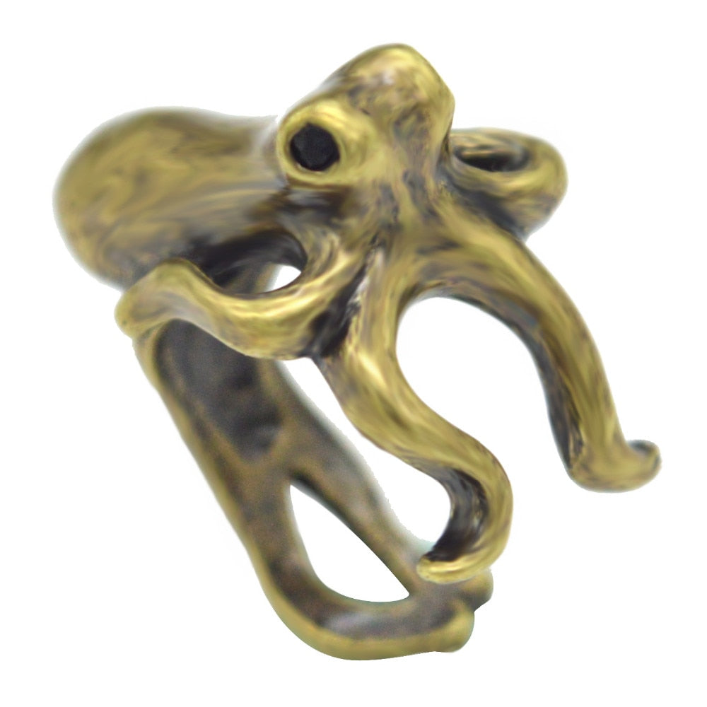 Realistic Octopus rings (3pcs pack) - Style's Bug Bronze