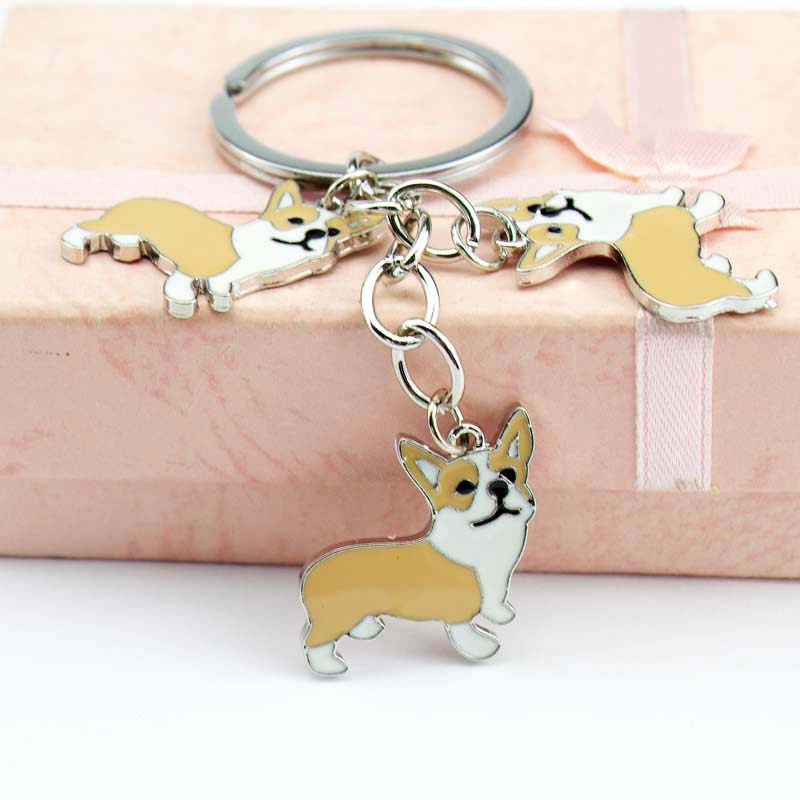 Corgi keychains by Style's Bug (2pcs pack) - Style's Bug 2 × (A - Three sisters)