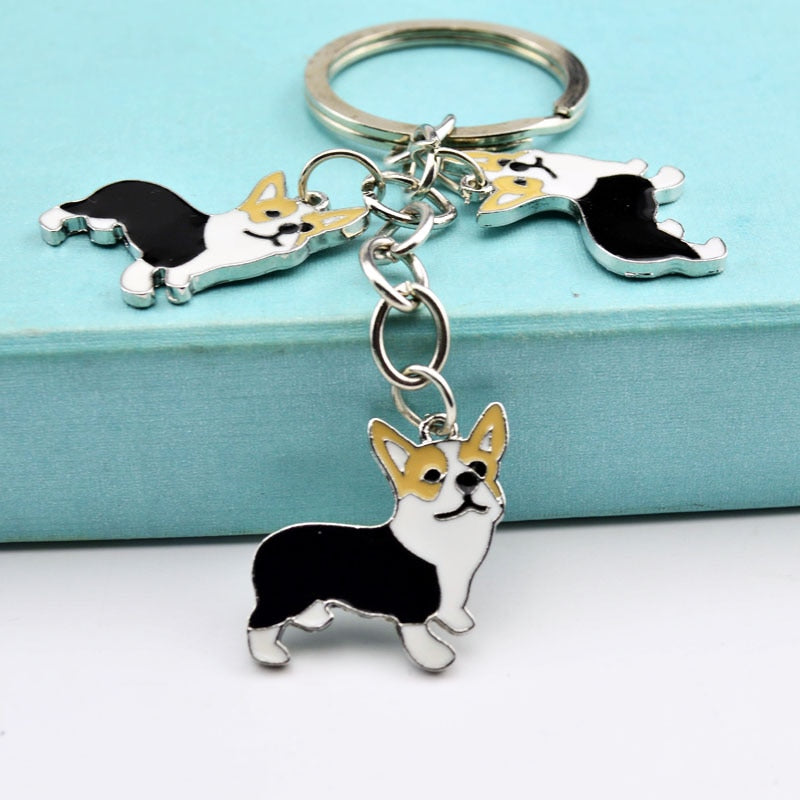 Corgi keychains by Style's Bug (2pcs pack) - Style's Bug 2 x (B - Three sisters)