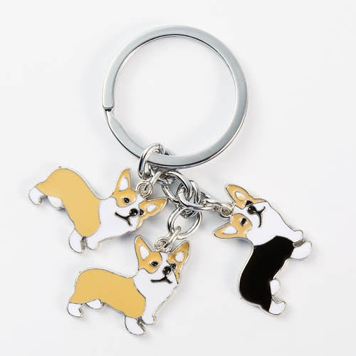 Corgi keychains by Style's Bug (2pcs pack) - Style's Bug 2 x (Mixed - 3 sisters)