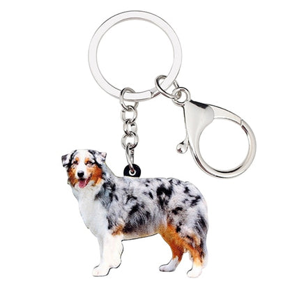 Acrylic Australian Shepherd keychains by SB (2pcs pack) - Style's Bug Default Title