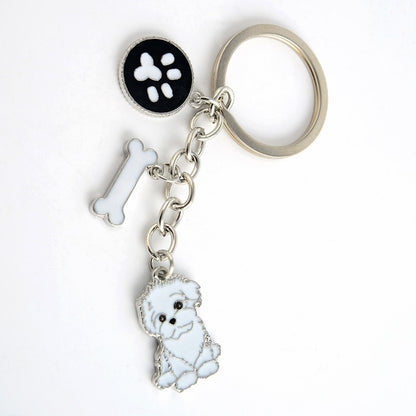 Lhasa Apso keychains (2pcs pack) - Style's Bug 2 x Short haired keychains