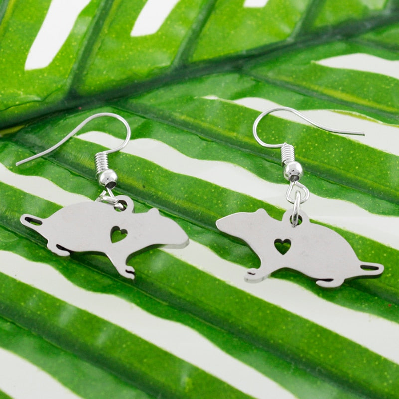 Realistic Rat shaped earrings (2 pairs pack) - Style's Bug