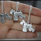 Realistic Schnauzer Necklace