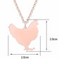Realistic Chicken Necklace (2pcs pack) - Style's Bug