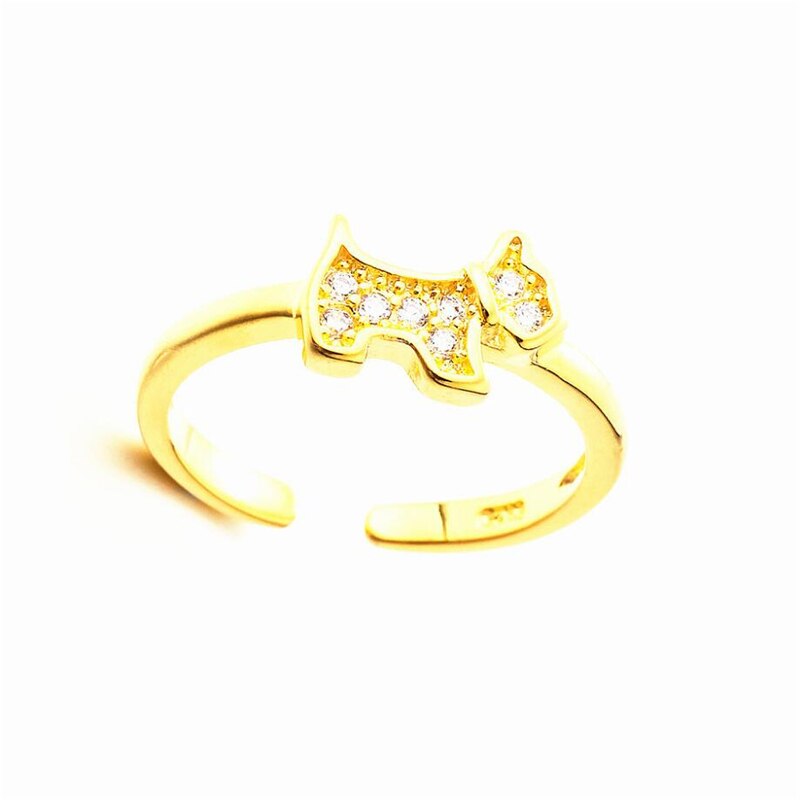 "Tiny Scottish Terriers" ring by SB (2 rings pack) - Style's Bug