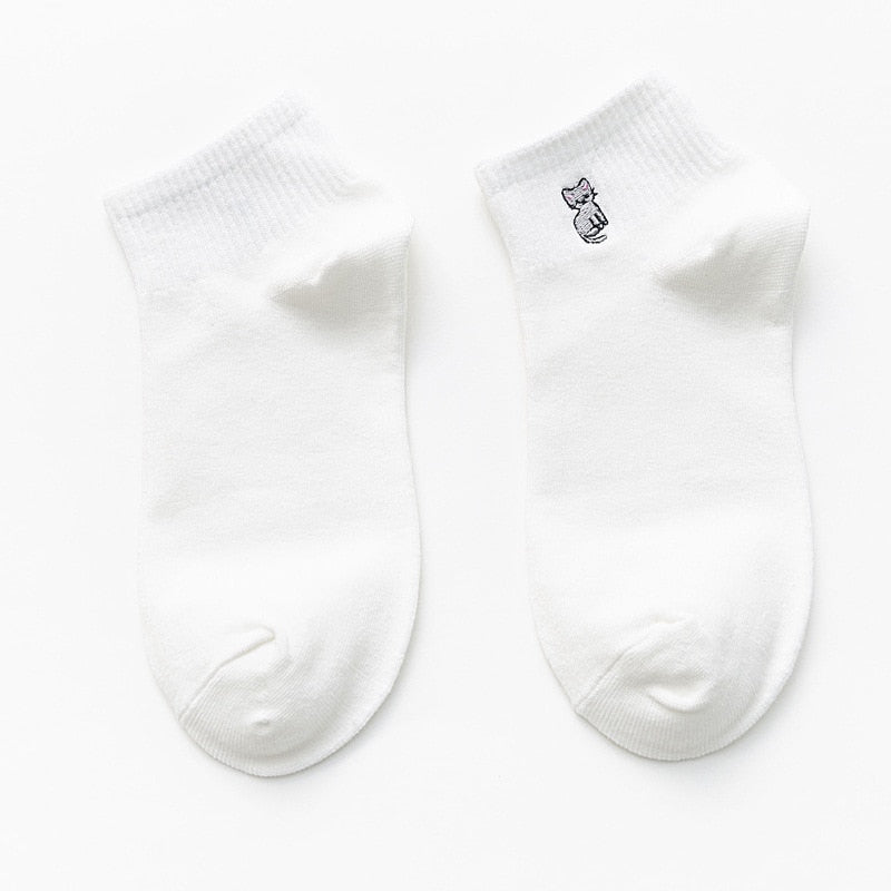 Animal Embroidered Ankle socks (2 pairs pack)