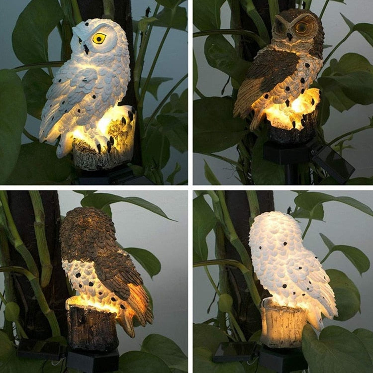 "Fairy Owls" - Solar powered garden lamps - Style's Bug
