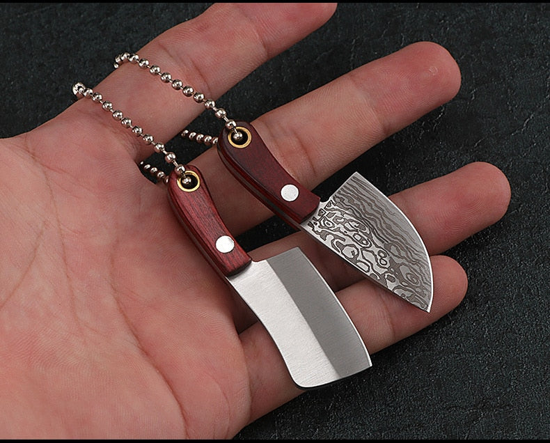 Mini Real Kitchen Knife keychain + mini sheath (2pcs pack) - Style's Bug