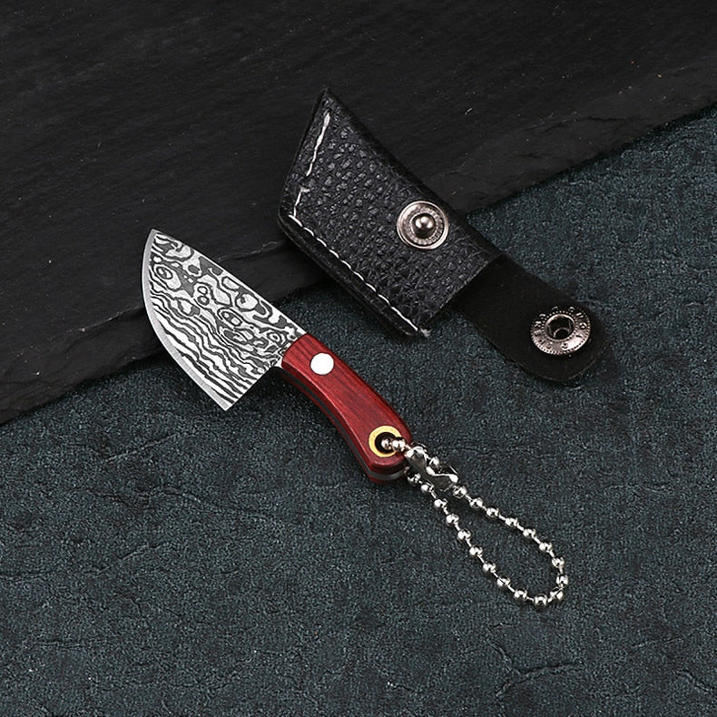 Mini Real Kitchen Knife keychain + mini sheath (2pcs pack) - Style's Bug