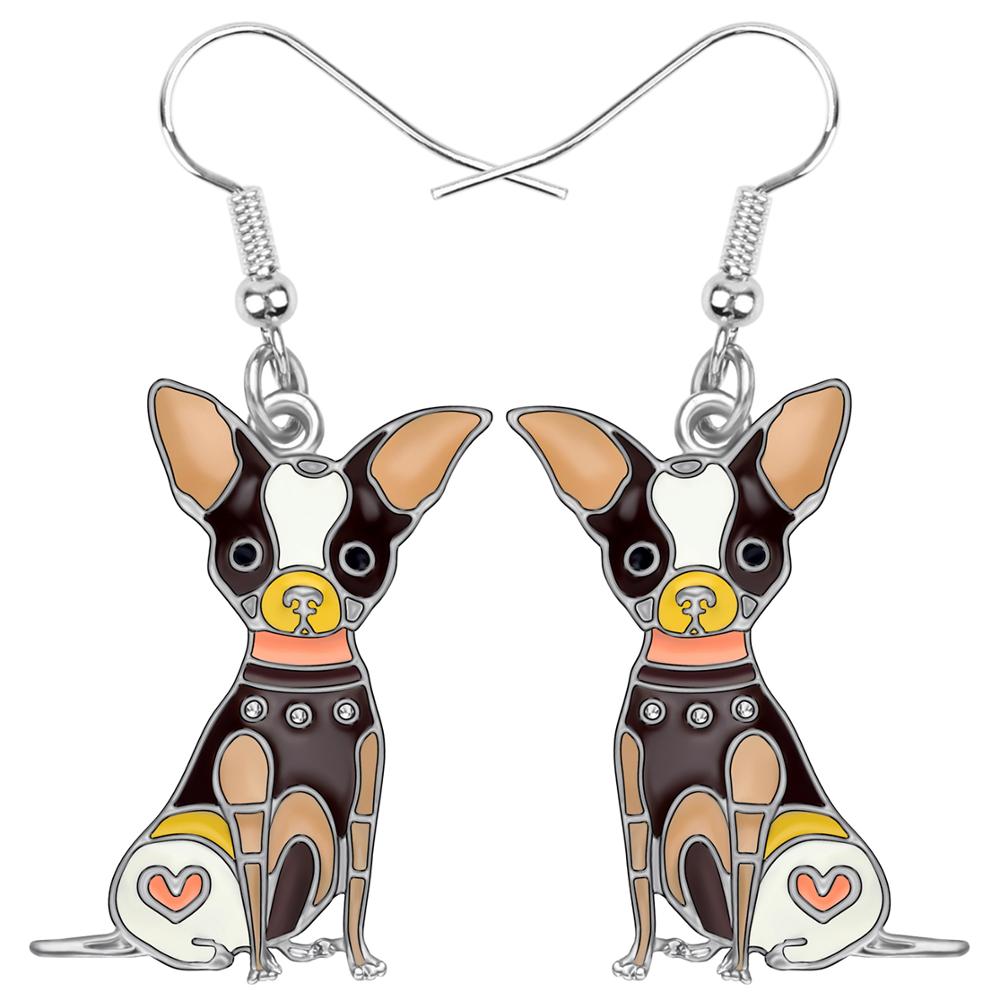 Artistic Chihuahua earrings