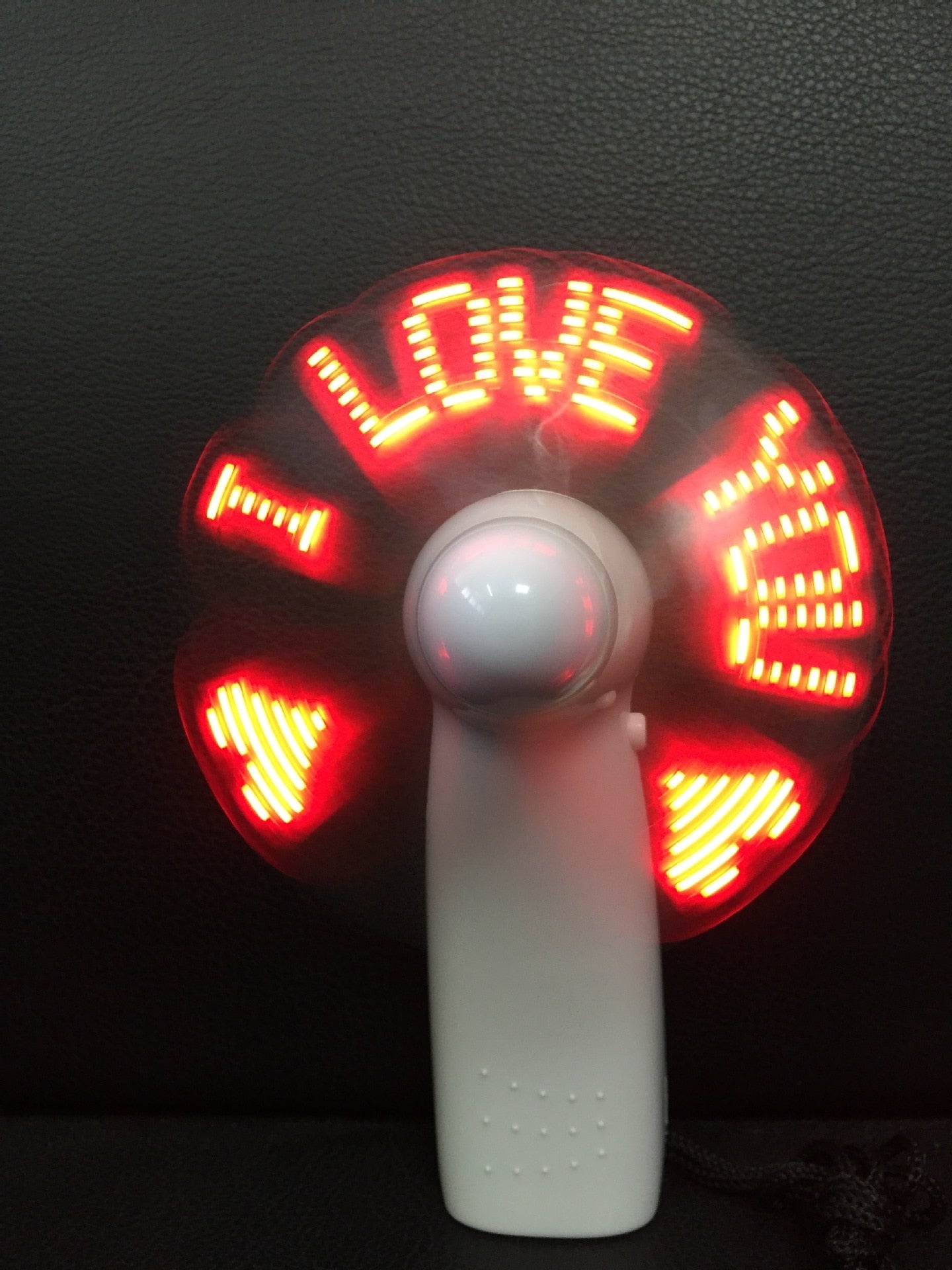 "I Love you" Handheld Mini Fan by Style's Bug - Style's Bug Red