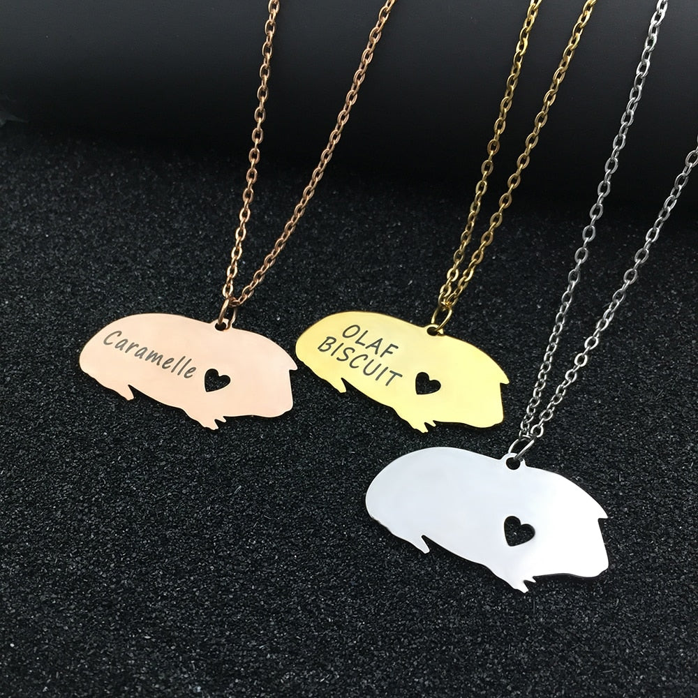 PAWsonalized Guinea Pig Necklace