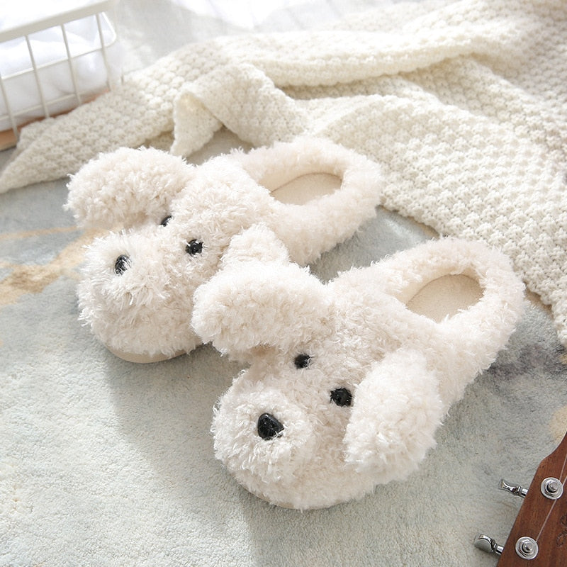 Poodle slippers by SB - Style's Bug White slides / 36-37 (22.5cm)