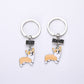Corgi keychains by Style's Bug (2pcs pack) - Style's Bug 2 x (A - Best + friend keychains pair)