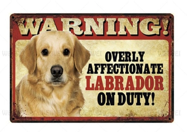 Overly Affectionate Dog Warning signs - Style's Bug Labrador - Gold