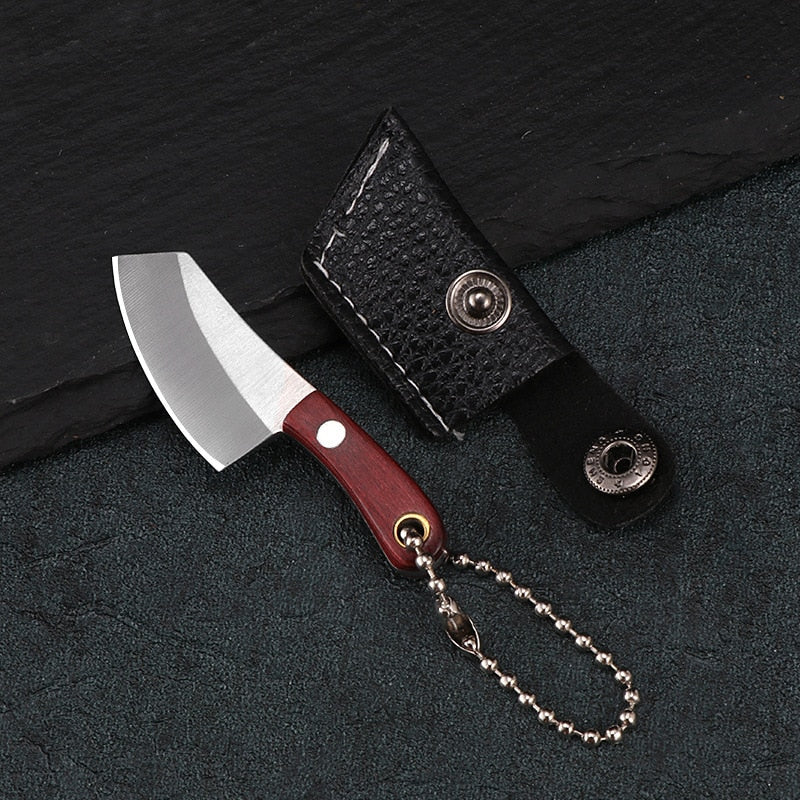 Mini Real Kitchen Knife keychain + mini sheath (2pcs pack) - Style's Bug E