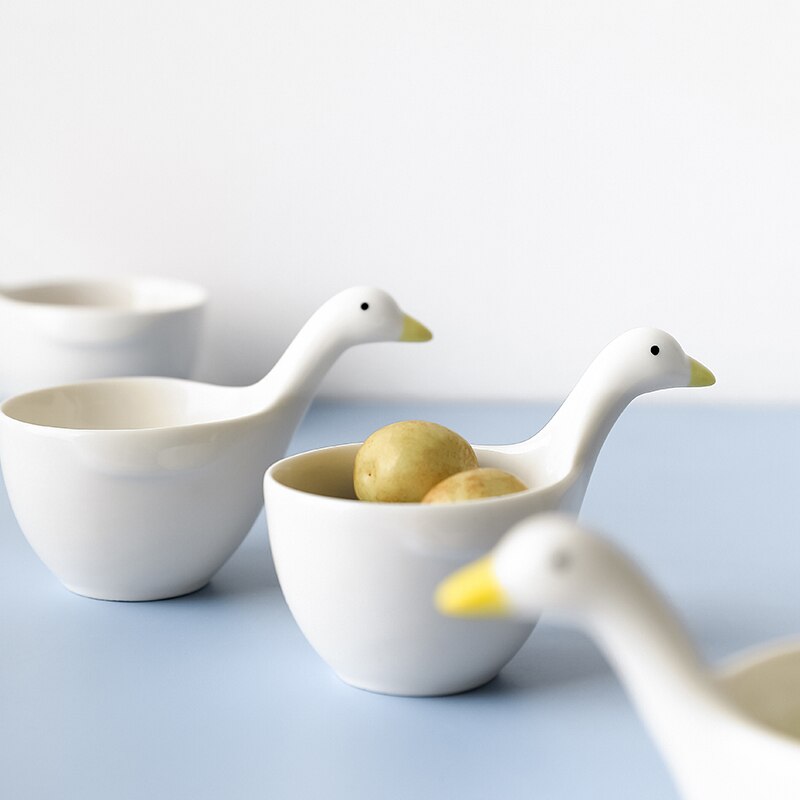 Cute Ceramic Duck Bowls - Style's Bug