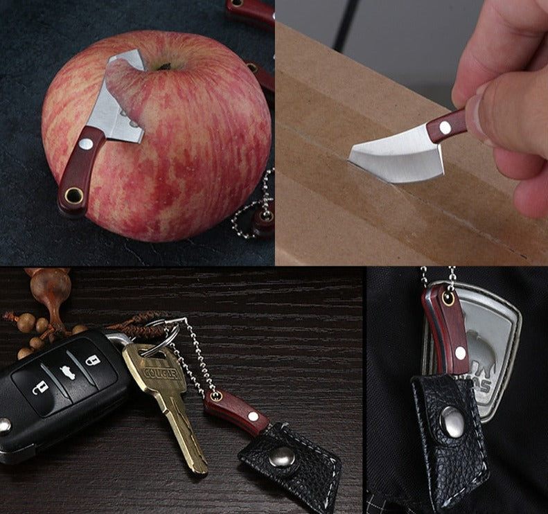 Mini Real Kitchen Knife keychain + mini sheath (2pcs pack) - Style's Bug