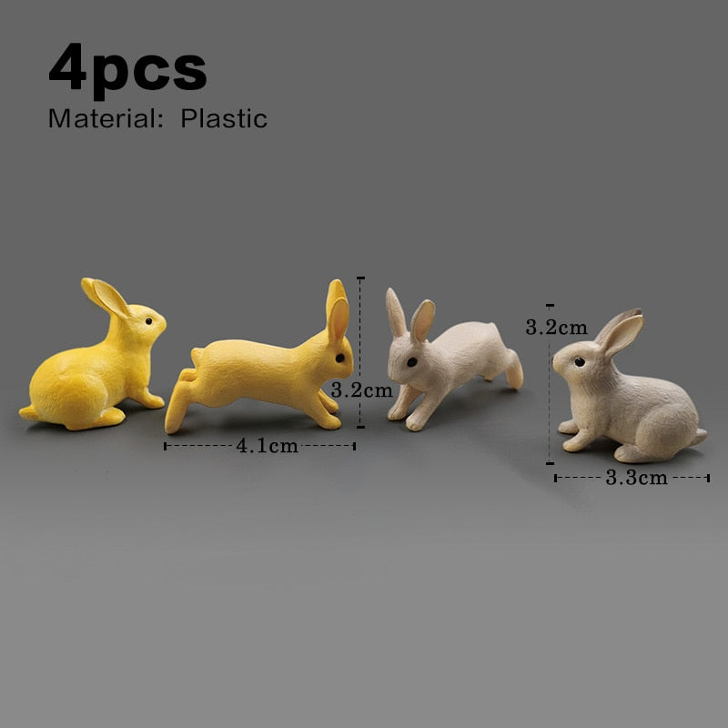 The world of mini Rabbits - Style's Bug 4pcs Yellow Grey