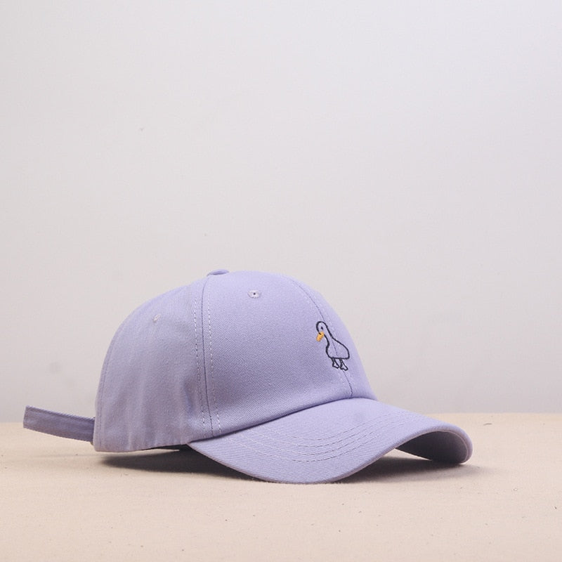 Embroidered Casual Duck Caps by SB - Style's Bug Purple