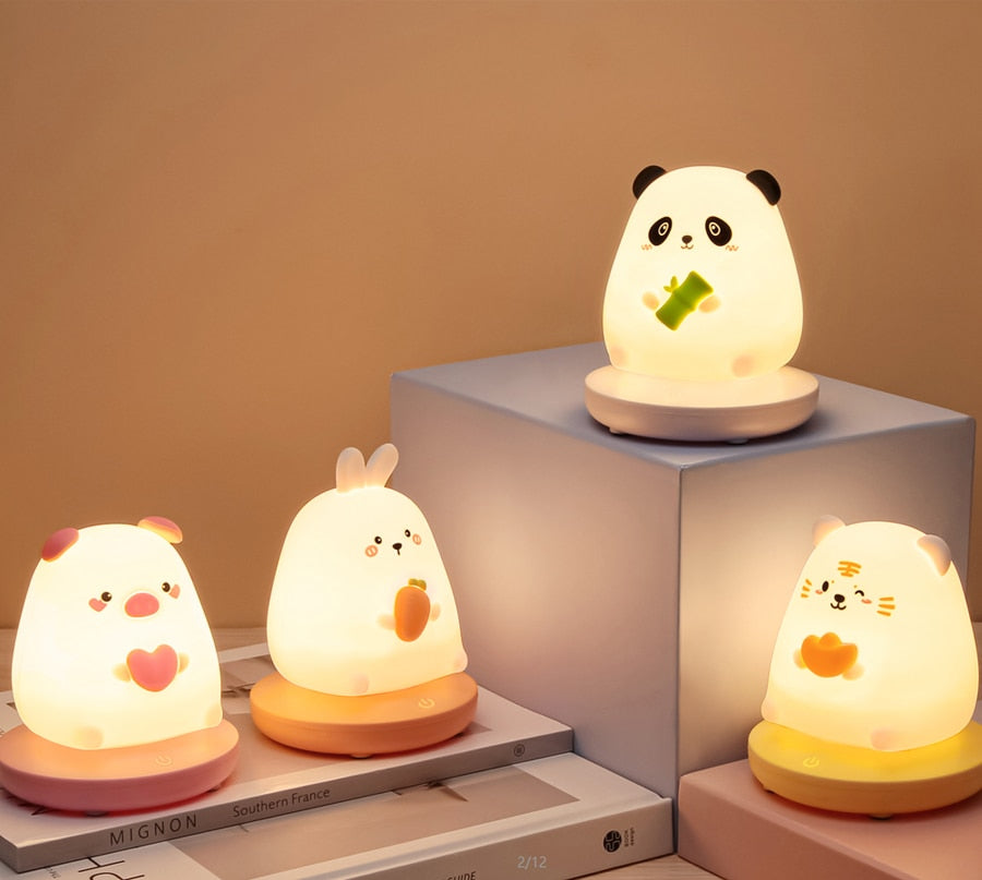 Chubby Squishy animal night lamps - Style's Bug