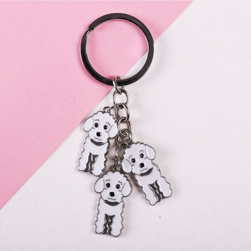 Poodle keychains by Style's Bug (2pcs pack) - Style's Bug White - Three Sisters