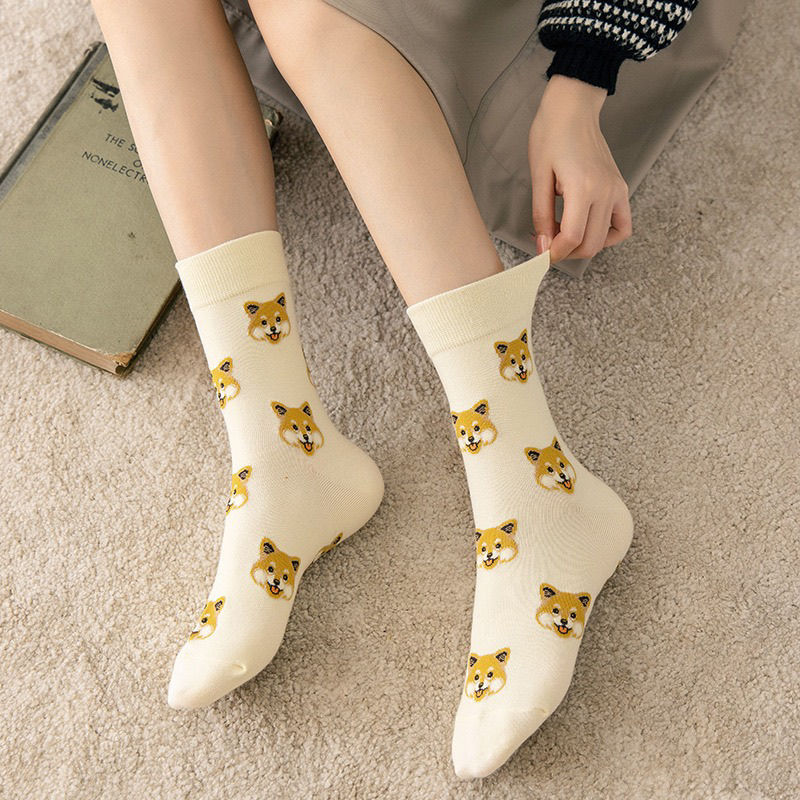 Cute Dog face socks (2 pairs pack)