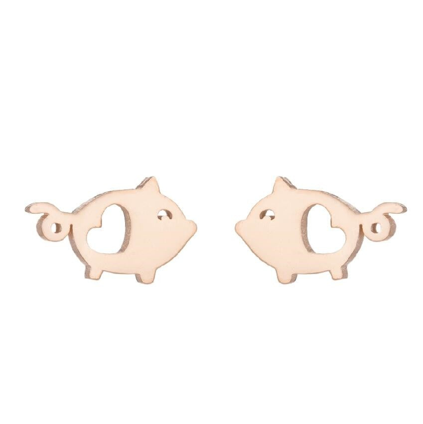 Pig Earrings (3 pairs pack)