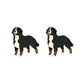 Realistic Bernese Mountain dog Earrings - Style's Bug 4 x Standing Bernese earring pairs