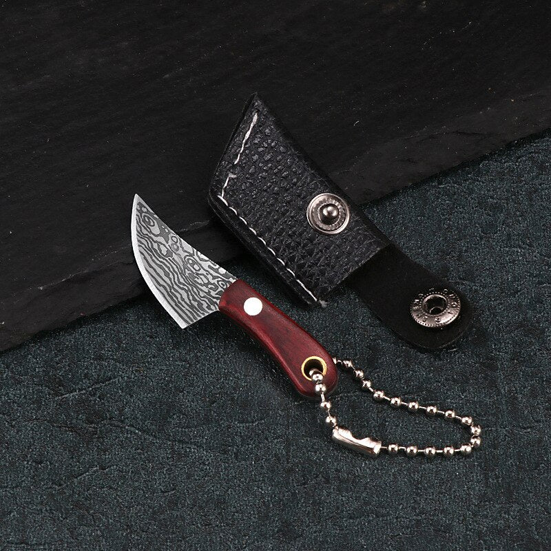 Mini Real Kitchen Knife keychain + mini sheath (2pcs pack) - Style's Bug
