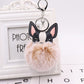 Fluffy Chihuahua keychains by SB (2pcs pack) - Style's Bug Brown + White