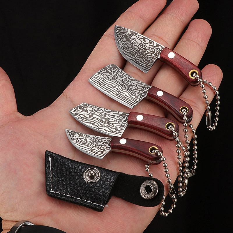 Mini Real Kitchen Knife keychain + mini sheath (2pcs pack) - Style's Bug