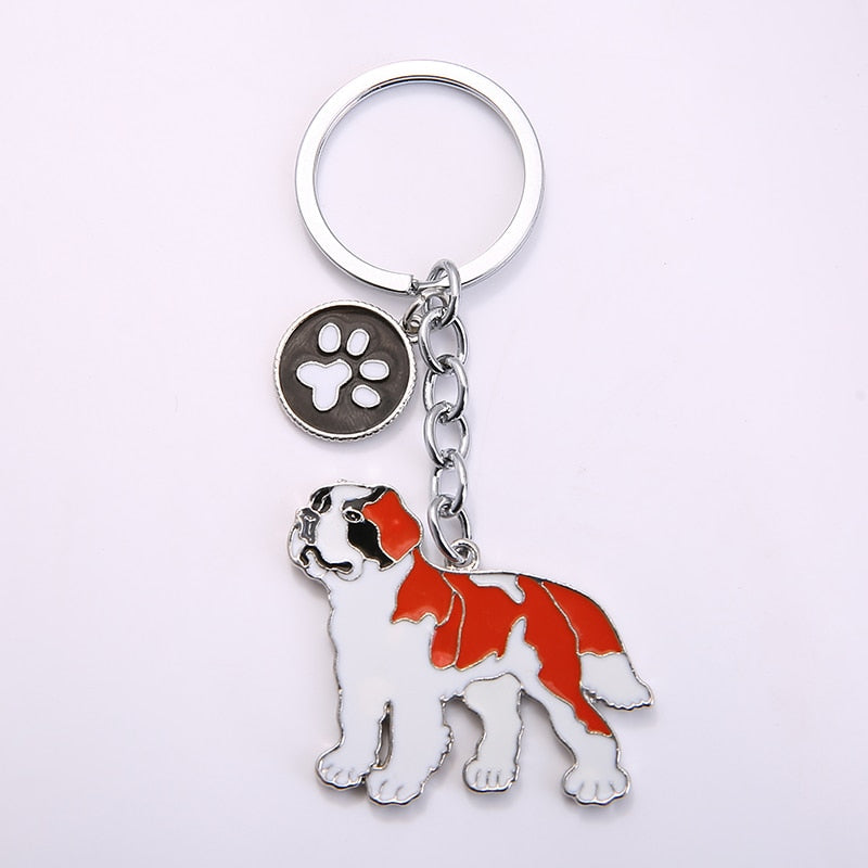 Saint Bernard keychains by SB (2pcs pack) - Style's Bug Paw