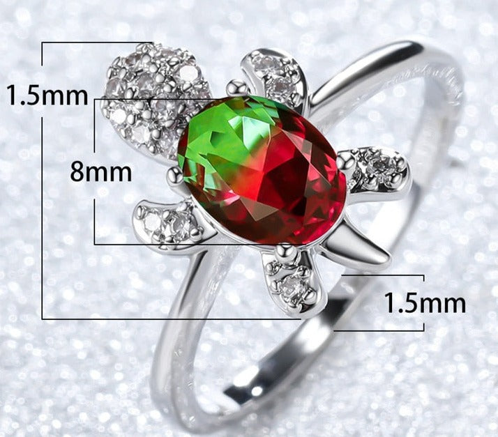 Zircon Turtle ring - Style's Bug