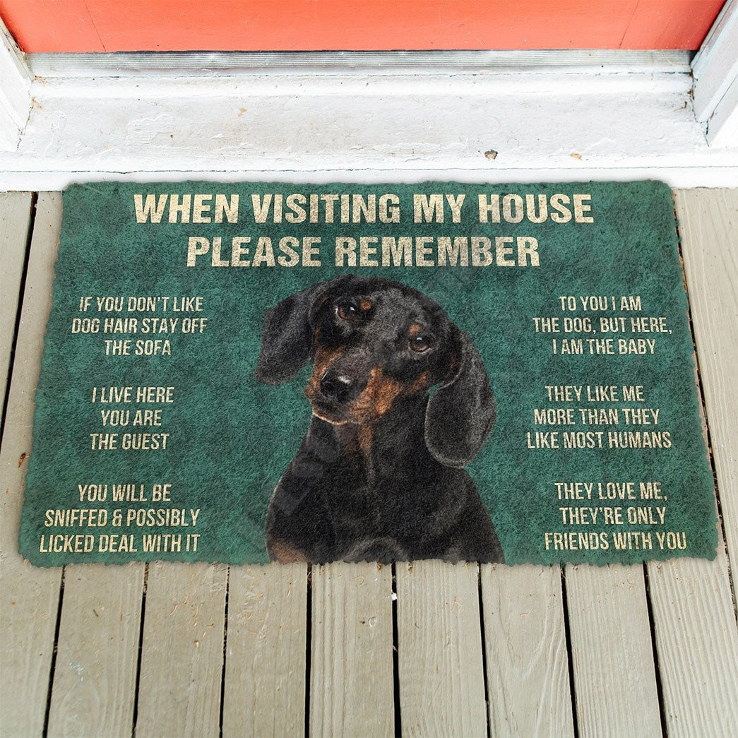 " Dachshund Rules " mats by Style's Bug - Style's Bug