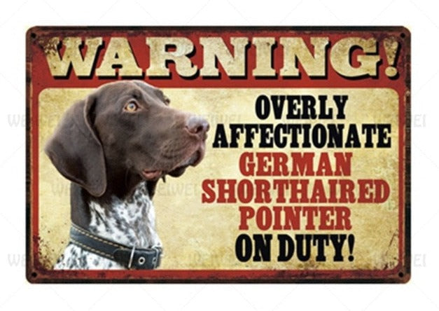 Overly Affectionate Dog Warning signs - Style's Bug German Short Haired Pointer