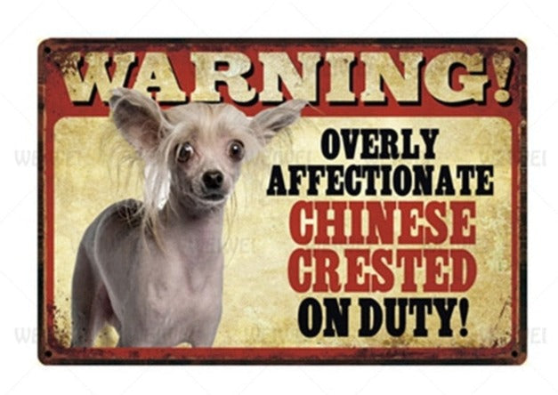 Overly Affectionate Dog Warning signs - Style's Bug Chinese Crested