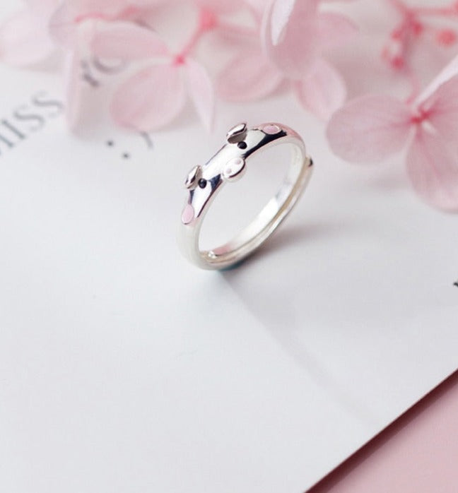 Animals Ring Lovely Piggy Golden Opening Ring, Fashion Rings