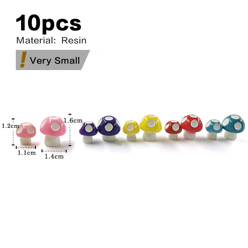 The world of mini Rabbits - Style's Bug 10pcs Small Mushroom