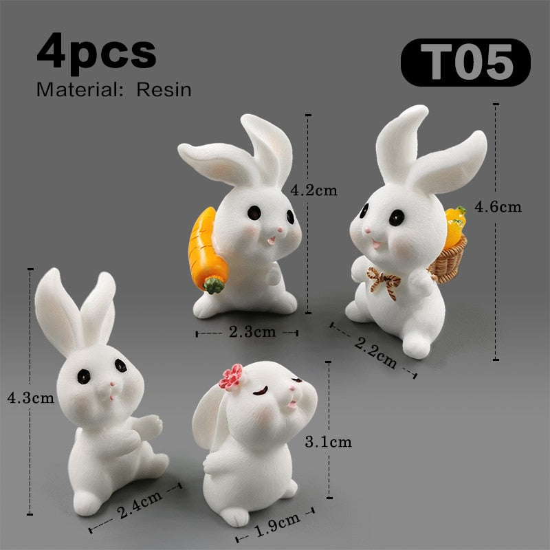 The world of mini Rabbits - Style's Bug 4pcs Rabbit-T05