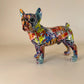 Graffiti French Bulldog Statues - Style's Bug Starring (31 x 13 x 28 cm)