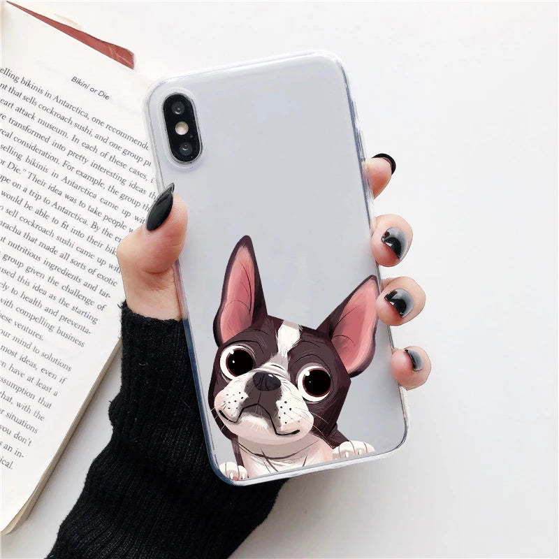 "Starring cartoon Boston Terrier" iPhone case - Style's Bug