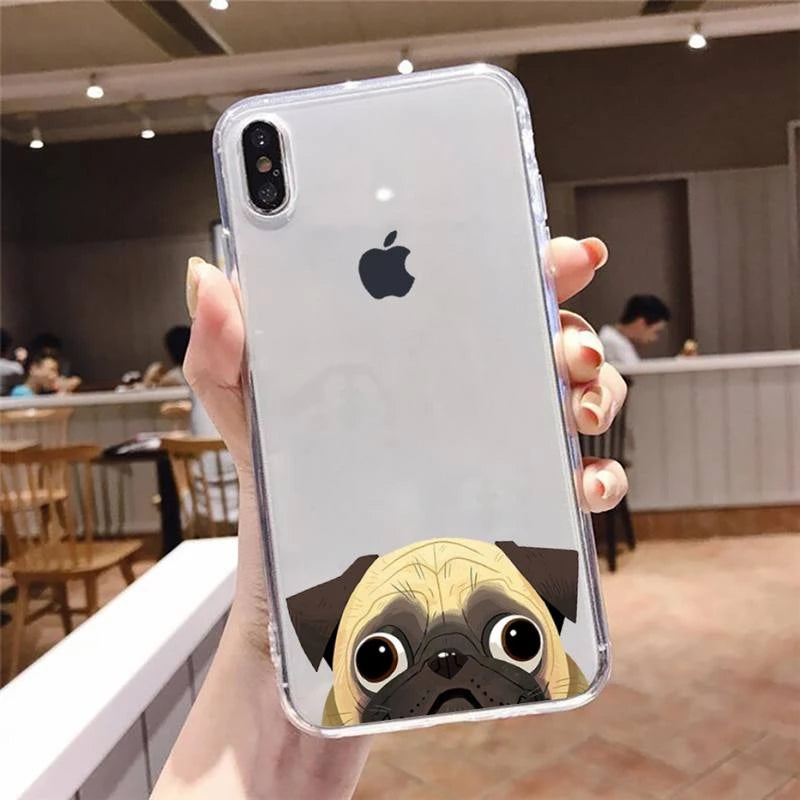 "Starring cartoon Pug" iPhone case - Style's Bug