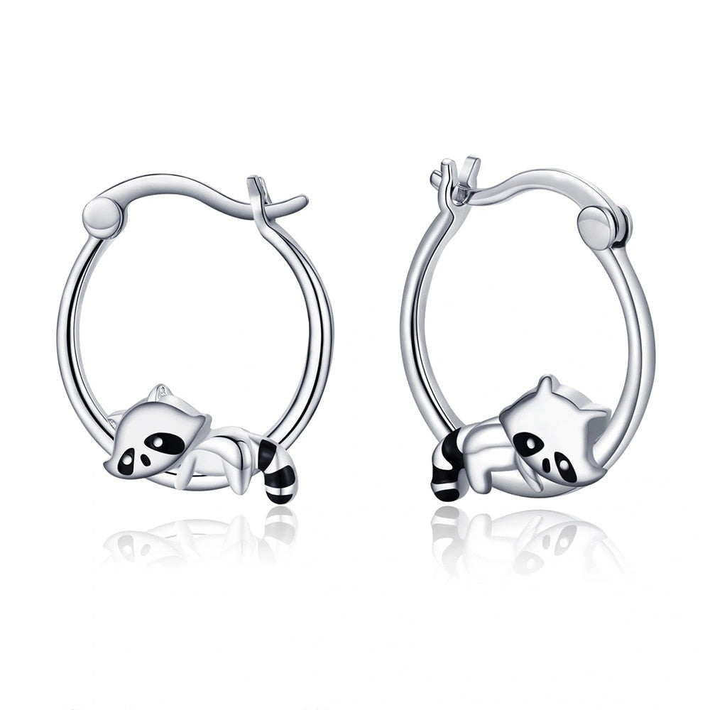 Sleeping Raccoon Earrings (2 pairs pack) - Style's Bug Default Title